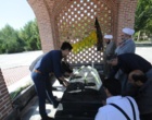 غبارروبی مزار شهدای گمنام دانشگاه ارومیه