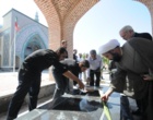 غبارروبی مزار شهدای گمنام دانشگاه ارومیه
