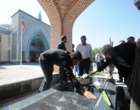غبارروبی مزار شهدای گمنام دانشگاه ارومیه