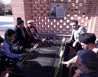 غبارروبی مزار شهدای گمنام دانشگاه ارومیه به مناسبت یوم الله 9 دی