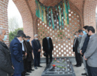 غبارروبی مزار شهدای گمنام دانشگاه ارومیه به مناسبت شهادت شهید باکری