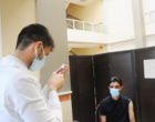 واکسیناسیون دانشجویان شهرستان ارومیه در دانشگاه  ارومیه (+ گزارش تصویری)