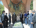 غبارروبی مزار شهدای گمنام دانشگاه ارومیه  به مناسبت هفته دفاع مقدس