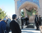 غبارروبی مزار شهدا گمنام و اهتزاز پرچم همزمان با آغاز دهه فجر در دانشگاه ارومیه