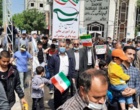حضور دانشگاهیان مرکز آموزش عالی شهید باکری میاندوآب در راهپیمایی روز جهانی قدس  