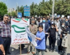 حضور دانشگاهیان مرکز آموزش عالی شهید باکری میاندوآب در راهپیمایی روز جهانی قدس  