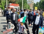 حضور دانشگاهیان مرکز آموزش عالی شهید باکری میاندوآب در راهپیمایی روز جهانی قدس  