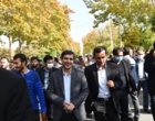  تجمع  دانشگاهیان جهت محکوم کردن اغتشاشات اخیر و جنایت تروریستی حرم مطهر شاهچراغ در دانشگاه ارومیه (+فیلم)