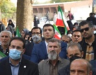  تجمع  دانشگاهیان جهت محکوم کردن اغتشاشات اخیر و جنایت تروریستی حرم مطهر شاهچراغ در دانشگاه ارومیه (+فیلم)