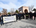 غبارروبی مزار شهدا گمنام، اهتزاز پرچم و راهپیمایی همگانی همزمان با آغاز دهه فجر در دانشگاه ارومیه
