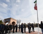 غبارروبی مزار شهدا گمنام، اهتزاز پرچم و راهپیمایی همگانی همزمان با آغاز دهه فجر در دانشگاه ارومیه