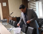 بازدید رئیس دانشگاه از روند انتخابات دور دوازدهم هیات ممیزه دانشگاه ارومیه