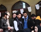 حضور پرشور دانشگاهیان دانشگاه ارومیه پای صندوق های رای مستقر در مسجد دانشگاه (+فیلم)