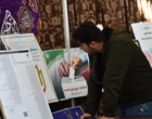 حضور پرشور دانشگاهیان دانشگاه ارومیه پای صندوق های رای مستقر در مسجد دانشگاه (+فیلم)