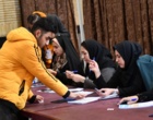 حضور پرشور دانشگاهیان دانشگاه ارومیه پای صندوق های رای مستقر در مسجد دانشگاه (+فیلم)