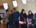 حضور پرشور دانشگاهیان دانشگاه ارومیه پای صندوق های رای مستقر در مسجد دانشگاه (+فیلم)