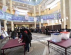 حضور پرشور دانشگاهیان دانشگاه ارومیه پای صندوق های رای مستقر در مسجد دانشگاه (+فیلم)