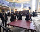حضور پرشور دانشگاهیان دانشگاه ارومیه پای صندوق های رای مستقر در مسجد دانشگاه (+فیلم)