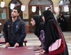 حضور پرشور دانشگاهیان دانشگاه ارومیه پای صندوق های رای مستقر در مسجد دانشگاه (+فیلم)