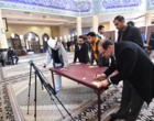 حضور پرشور دانشگاهیان دانشگاه ارومیه پای صندوق های رای مستقر در مسجد دانشگاه (+فیلم)