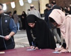 حضور پرشور دانشگاهیان دانشگاه ارومیه پای صندوق های رای مستقر در مسجد دانشگاه (+فیلم)