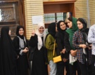 حضور پرشور دانشگاهیان دانشگاه ارومیه پای صندوق های رای مستقر در مسجد دانشگاه (+فیلم)