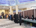 حضور پرشور دانشگاهیان دانشگاه ارومیه پای صندوق های رای مستقر در مسجد دانشگاه (+فیلم)