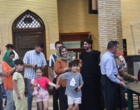 حضور دانشگاهیان دانشگاه ارومیه پای صندوق های رای مستقر در مسجد دانشگاه (+فیلم)