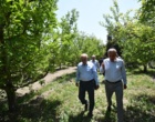 بازدید سرپرست دانشگاه ارومیه از طرح های آبیاری نوین پژوهشکده دریاچه ارومیه در سطح باغات در جهت کاهش مصرف آب (+فیلم)