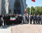 مراسم اهتزاز پرچم جمهوری اسلامی ایران در دانشگاه ارومیه همزمان با سراسر کشور به مناسبت آغاز سال تحصیلی جدید
