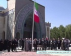 مراسم اهتزاز پرچم جمهوری اسلامی ایران در دانشگاه ارومیه همزمان با سراسر کشور به مناسبت آغاز سال تحصیلی جدید