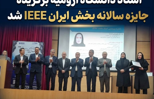 استاد دانشگاه ارومیه برگزیده جایزه سالانه بخش ایران IEEE شد