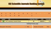 اخذ بالاترین رتبه مجلات مرتبط با علوم دامپزشکی توسط مجله دامپزشکی Veterinary Research Forum دانشگاه ارومیه