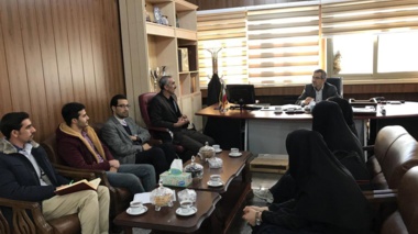 ديدار اعضاي انجمن ورزشي با رییس دانشگاه