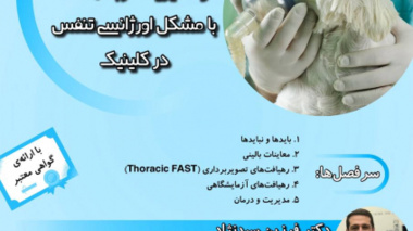 وبینار آموزشی نحوه‌ی برخورد، تشخیص و مدیریت گربه/سگ با مشکل اورژانسی تنفس در کلینیک
