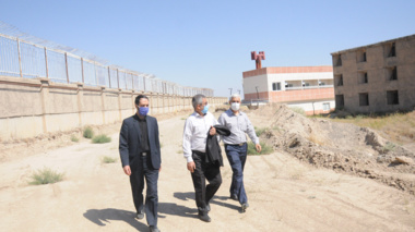 بازدید رییس دانشگاه از مراحل ساخت پیست دوچرخه سواری دانشجویان دختر دانشگاه ارومیه